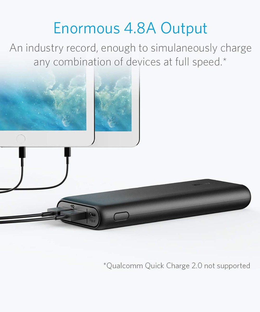 Anker PowerCore Fast Charge Powerbank 15.600 mAh Zwart afbeelding 5