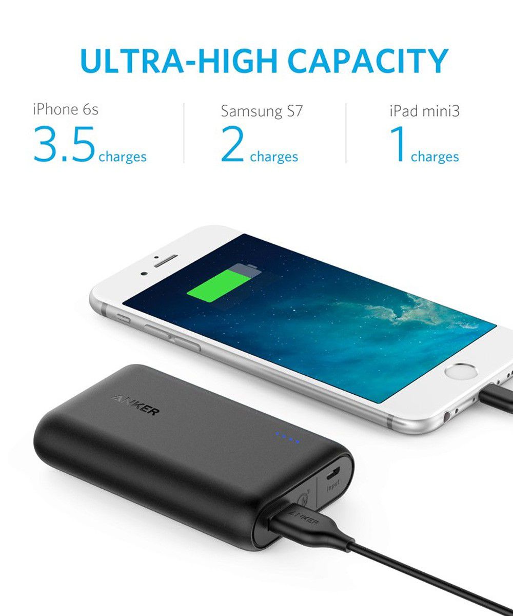 Anker PowerCore Speed Quick Charge 3.0 Powerbank 10.000 mAh Zwart afbeelding 5
