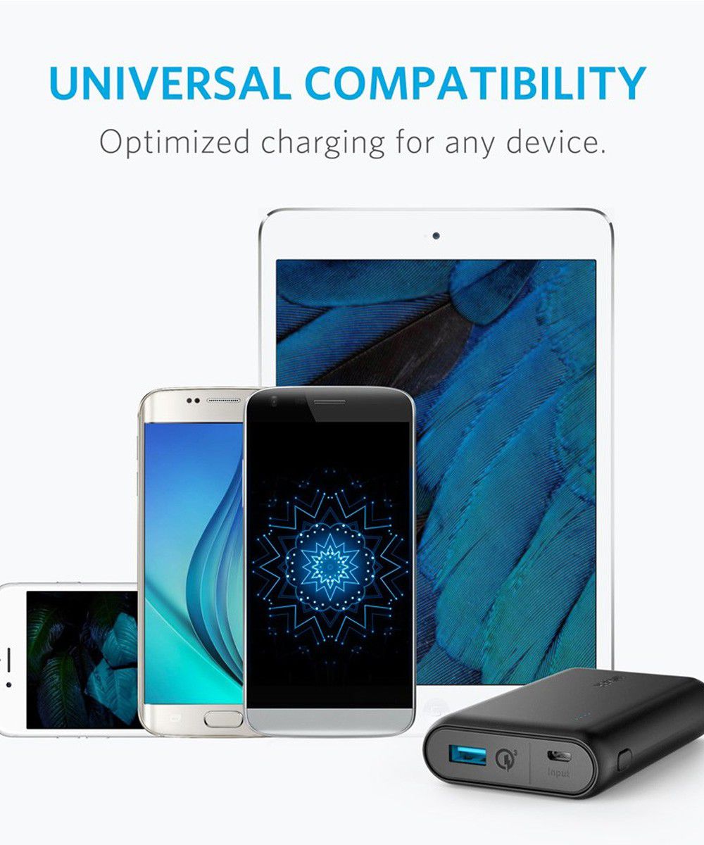 Anker PowerCore Speed Quick Charge 3.0 Powerbank 10.000 mAh Zwart afbeelding 7