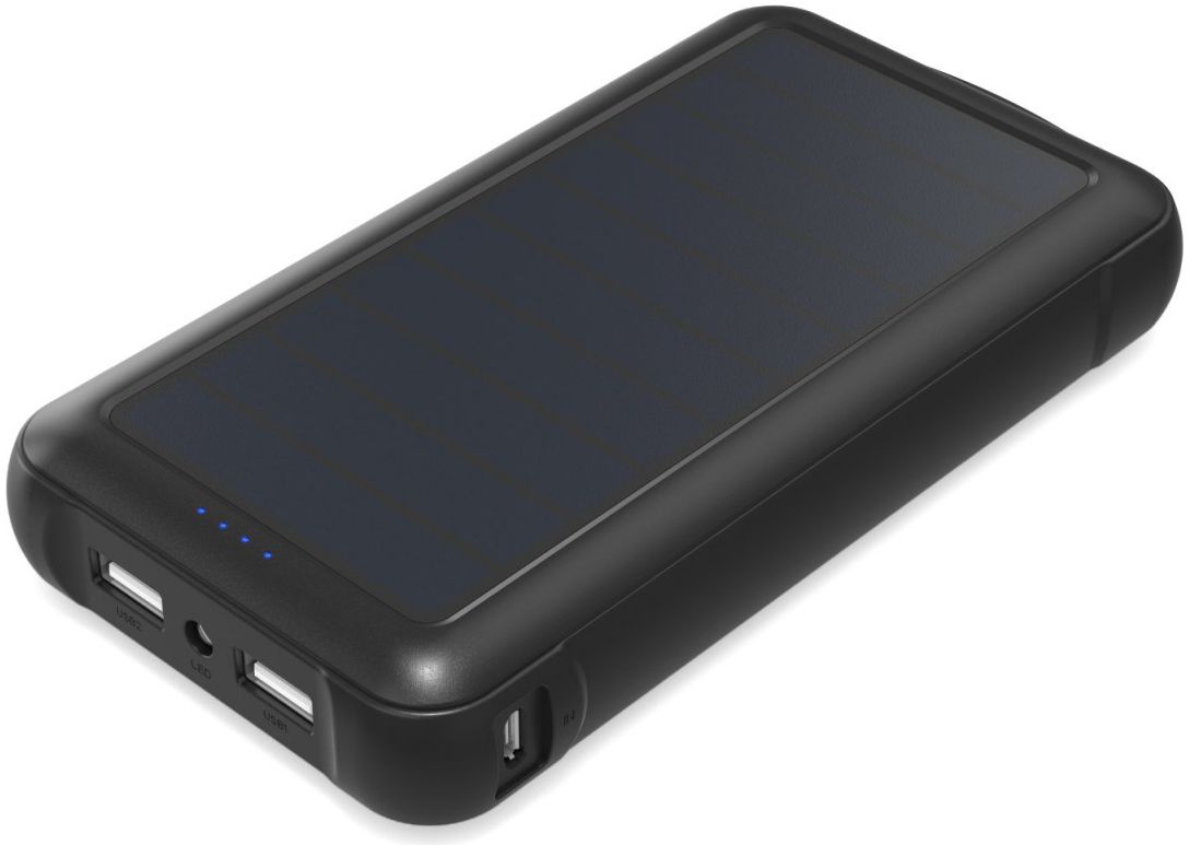 Aukey Solar Powerbank 20.000 mAh Zwart afbeelding 1