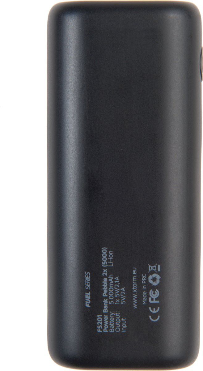 Xtorm Fuel Powerbank Pebble 2x 5.000 Mah Zwart afbeelding 5