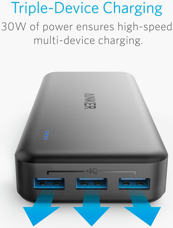 Anker PowerCore Elite Fast Charge Powerbank 20.000 mAh Zwart afbeelding 2