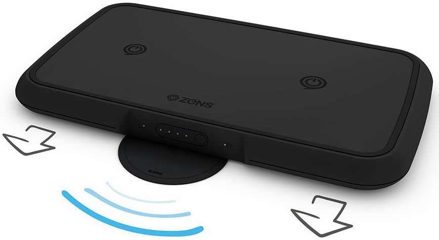 ZENS Dual Draadloze Oplader Powerbank 9.000 mAh Zwart afbeelding 2