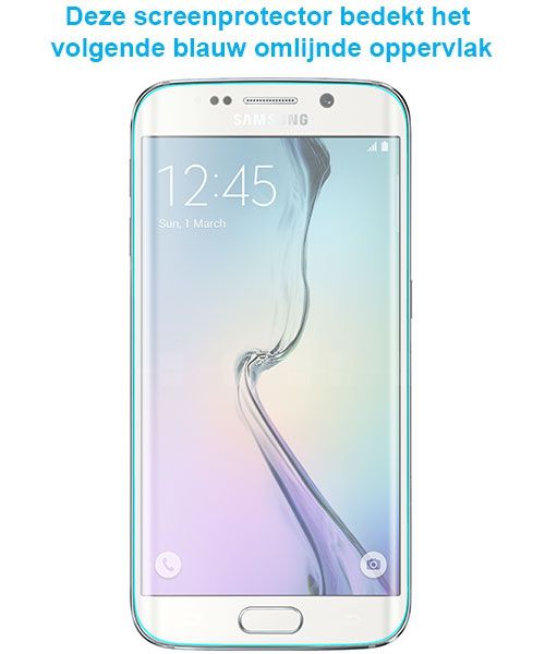 Samsung Galaxy S6 Edge Display Folie afbeelding 2