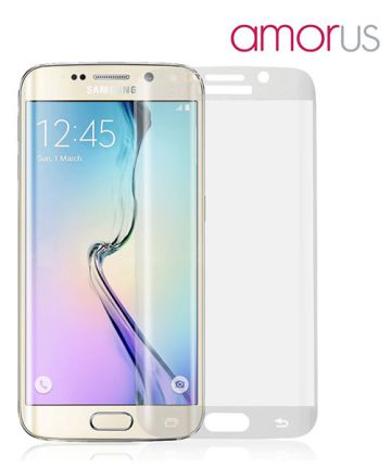 Amorus Complete Covering 9H Tempered Glass Galaxy S6 Edge Transparant Screen Protectors