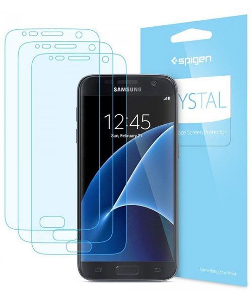 Spigen Crystal Screen Protector Samsung Galaxy S7 3 Pack afbeelding 1