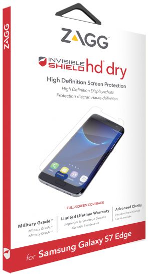 ZAGG InvisibleShield HD Dry Screen Protector Samsung Galaxy S7 Edge afbeelding 1