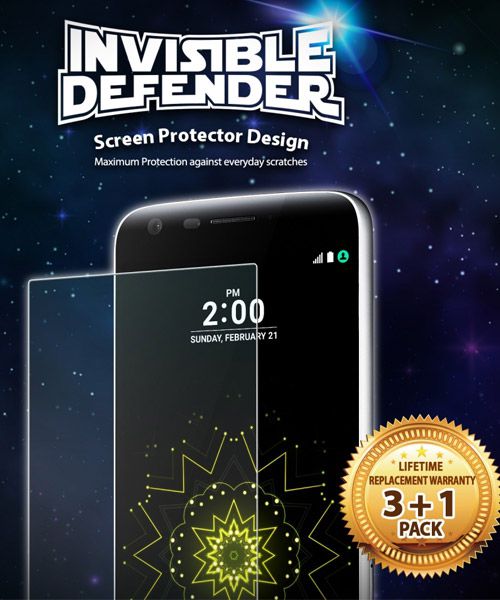 Ringke Invisible Defender screenprotector voor LG G5 afbeelding 2
