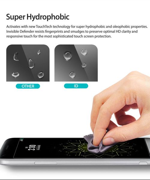 Ringke Invisible Defender screenprotector voor LG G5 afbeelding 4