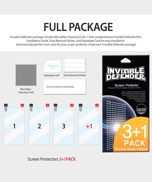 Ringke Invisible Defender screenprotector voor LG G5 afbeelding 8