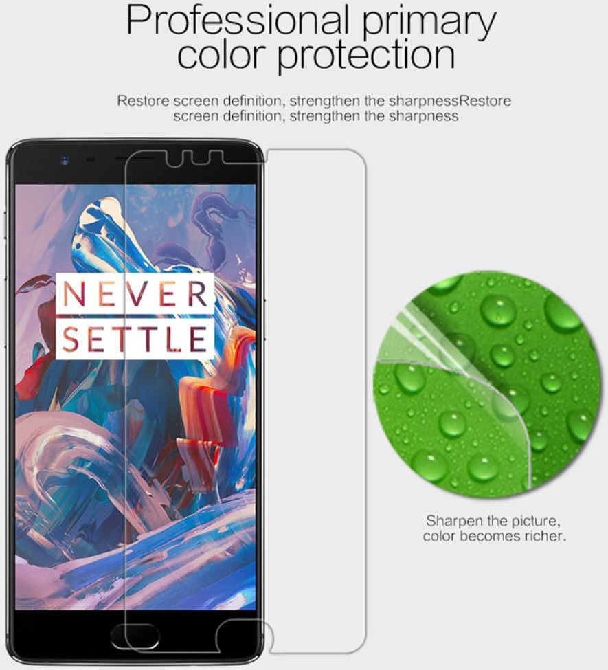 Nillkin Anti Fingerprint Screen Protector OnePlus 3T / 3 afbeelding 4