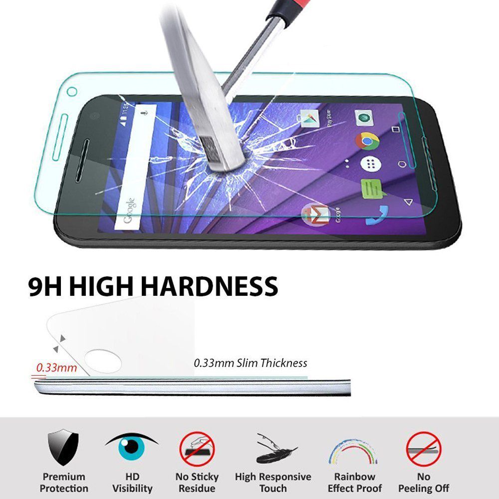 Motorola Moto G 3rd Gen Tempered Glass Screen Protector afbeelding 2