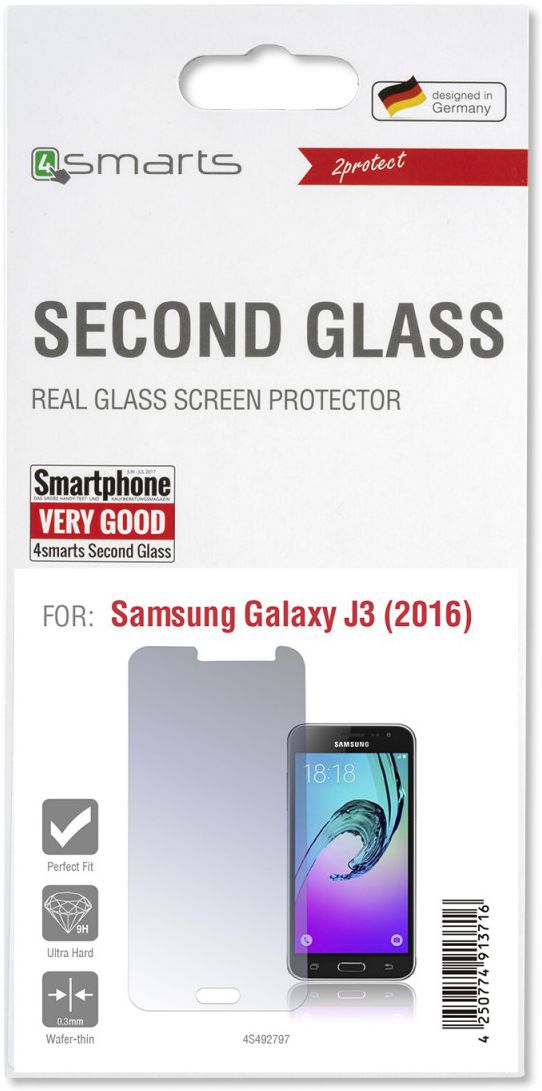 4smarts Second Glass Samsung Galaxy J3 (2016) afbeelding 1