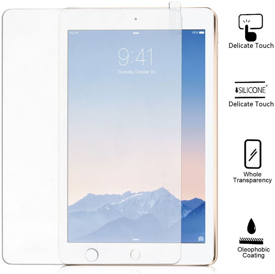 Tempered Glass Screenprotector Apple iPad 9.7 2017 / 2018 / Air (2) afbeelding 1