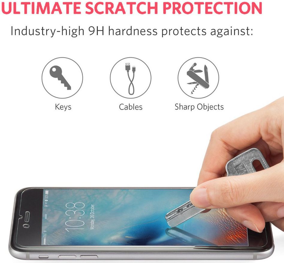OnePlus 3T / 3 9H Tempered Glass Screen Protector afbeelding 7
