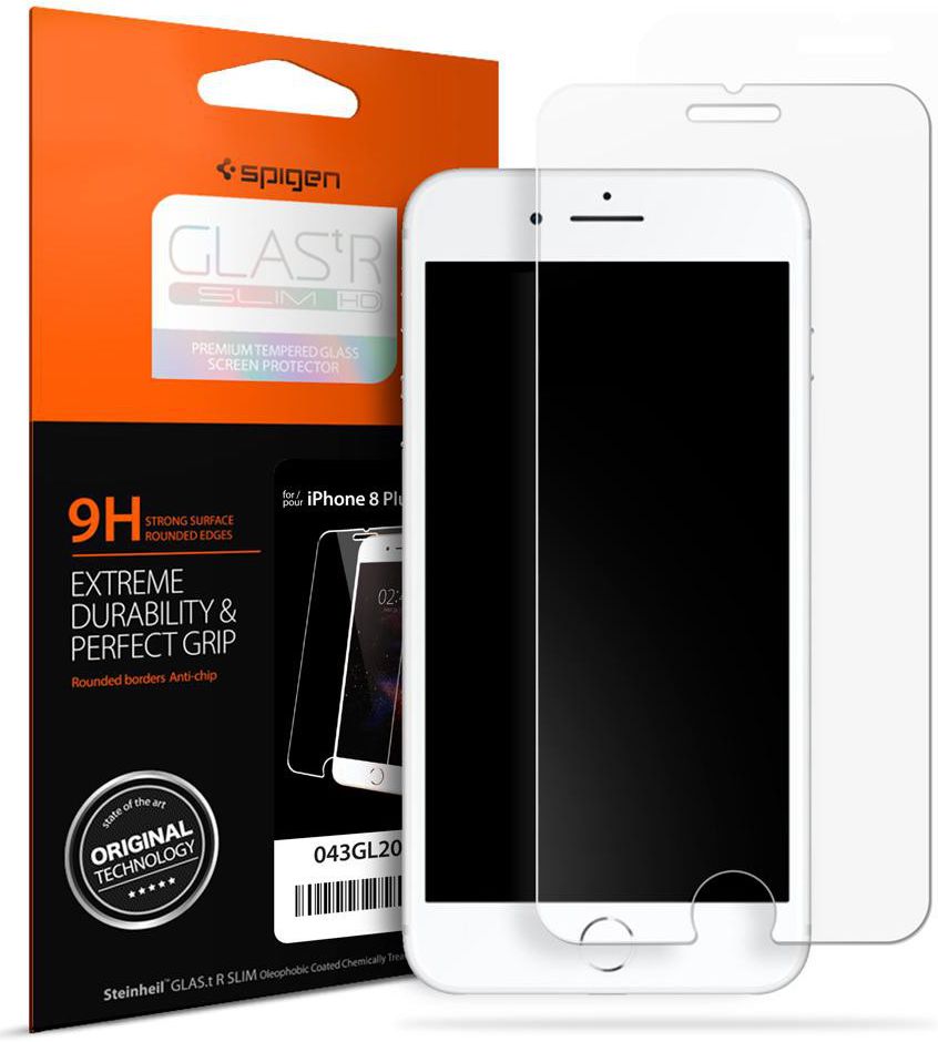 Spigen GLAS Slim HD Screen Protector iPhone 7 Plus / 8 Plus afbeelding 1