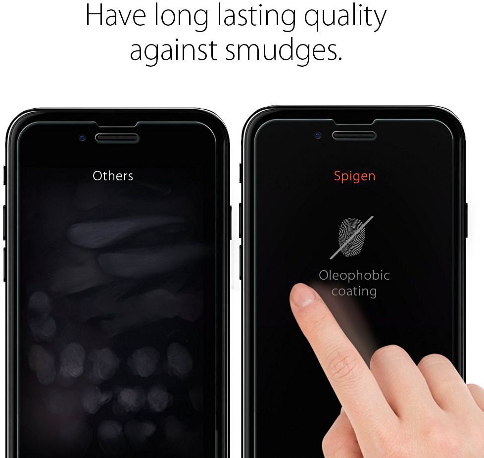 Spigen iPhone 7 Plus / 8 Plus Tempered Glass Screen Protector afbeelding 5