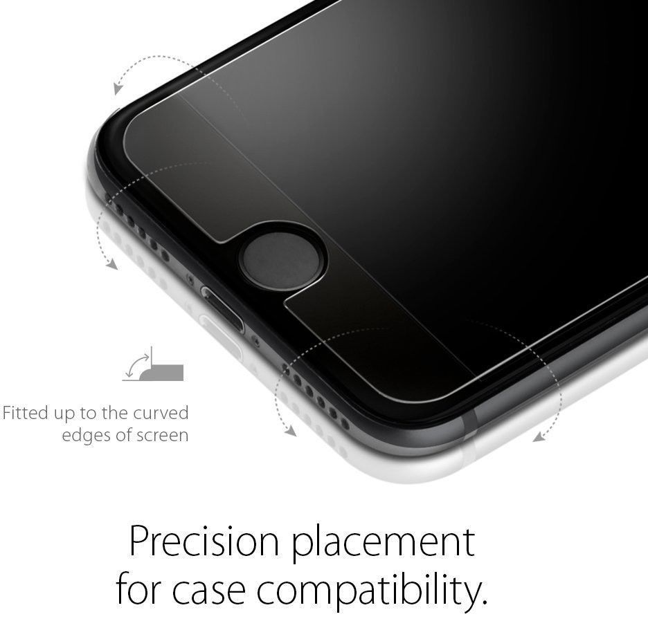 Spigen iPhone 7 Plus / 8 Plus Tempered Glass Screen Protector afbeelding 2