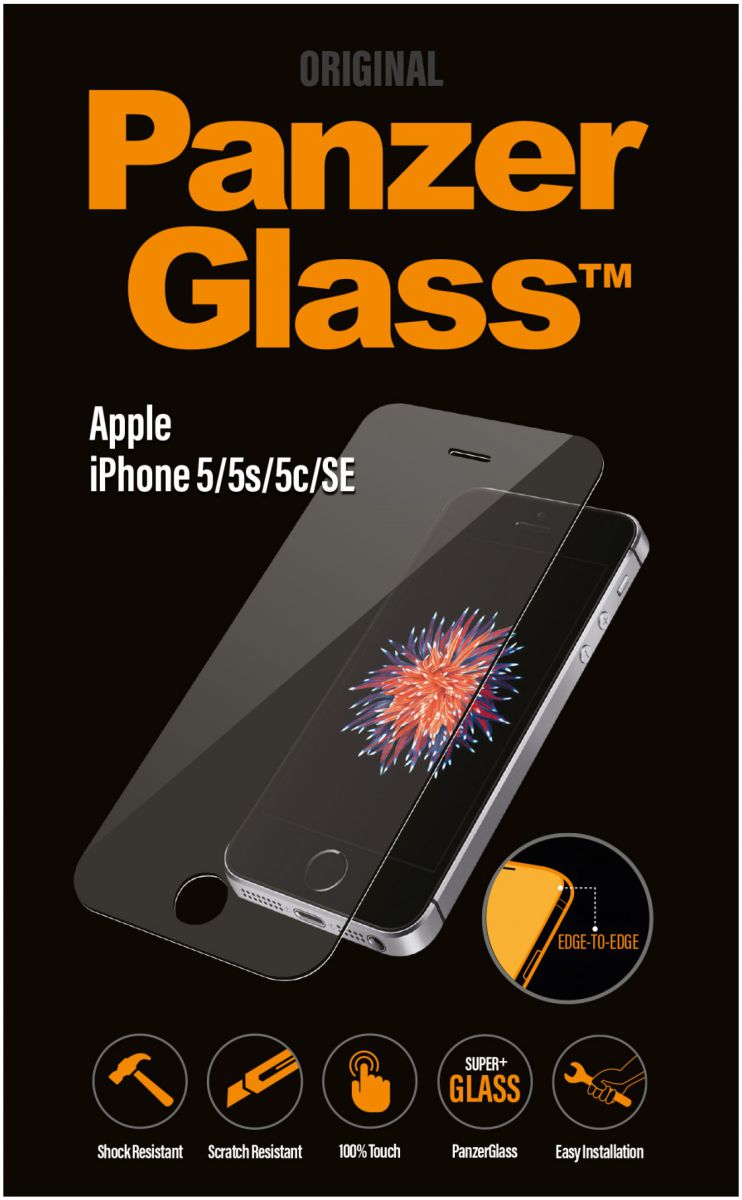 PanzerGlass Apple iPhone SE/5/5S/5C Screenprotector Transparant afbeelding 1