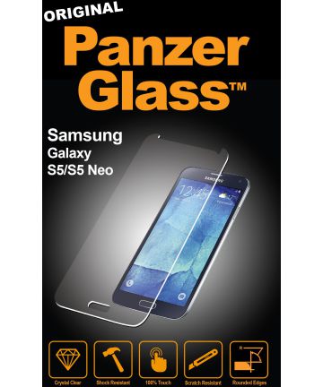 Panzerglass Samsung Galaxy S5 Tempered Glass Screenprotector Screen Protectors