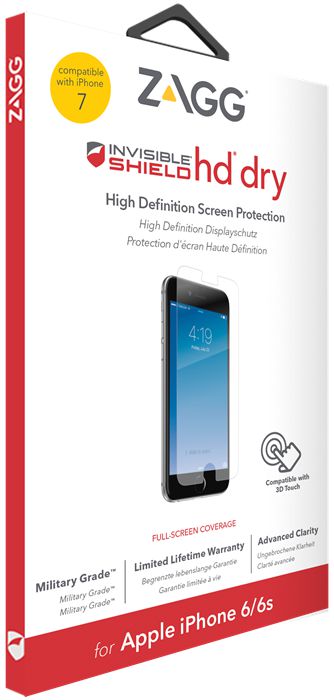 ZAGG InvisibleShield HD Dry Screen Protector Apple iPhone 8 / 7 / 6(s) afbeelding 1