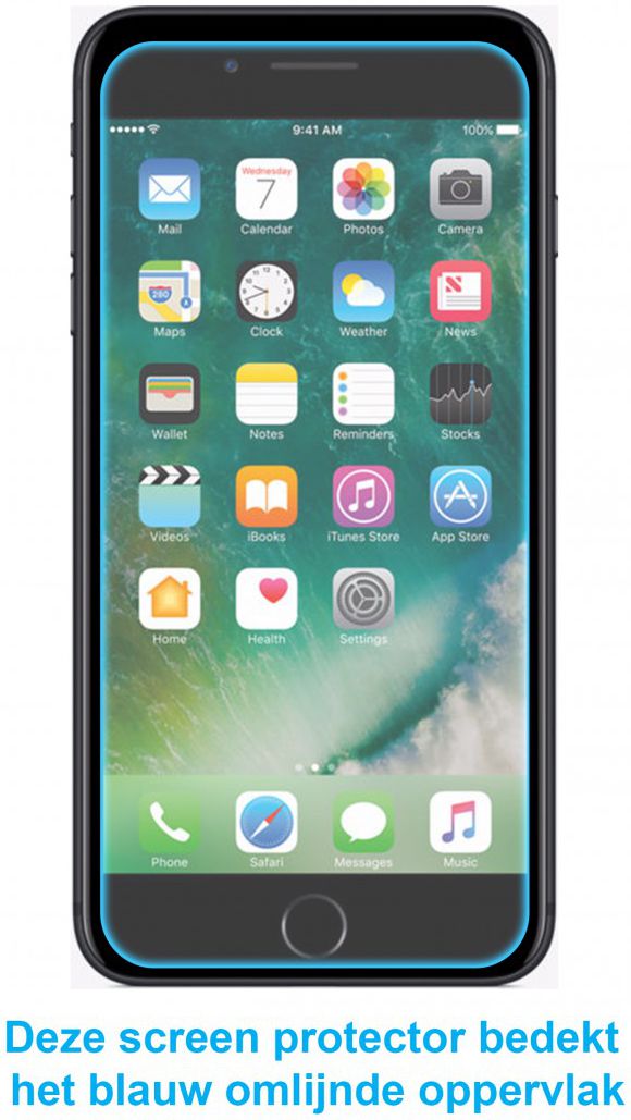 Apple iPhone 7 Plus Anti-Glans Display Folie afbeelding 3