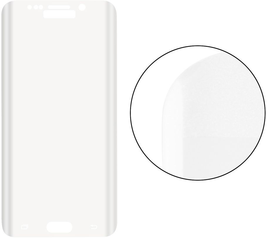 Samsung Galaxy S6 Edge Volledig Dekkende Transparante Tempered Glass afbeelding 3