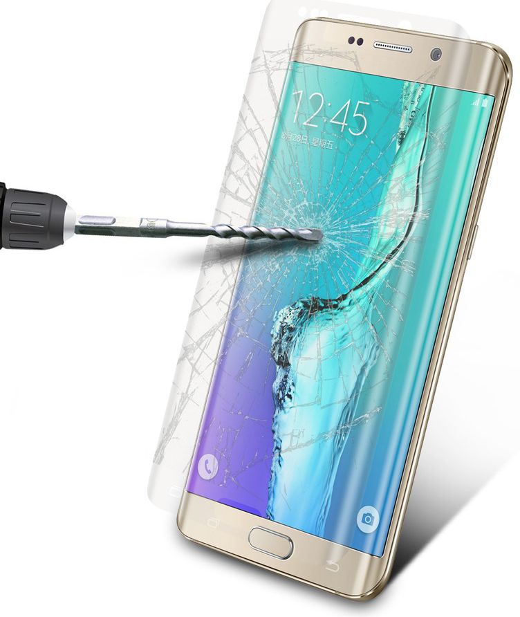 Samsung Galaxy S6 Edge Volledig Dekkende Transparante Tempered Glass afbeelding 7