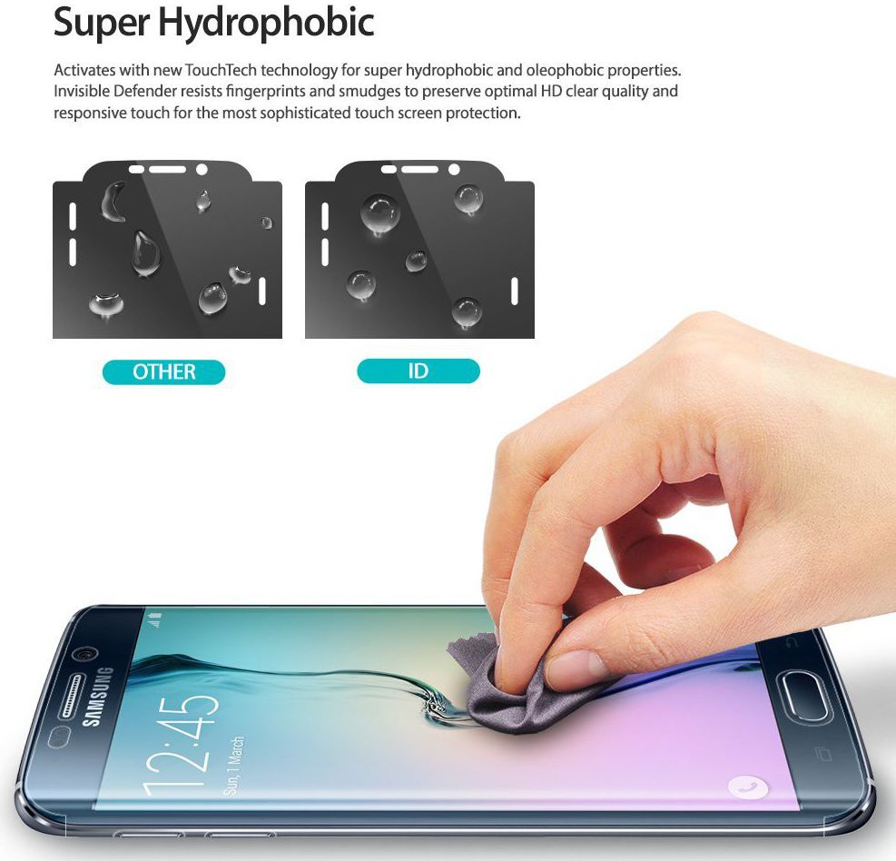 Ringke ID Full Cover Screen Protector Samsung Galaxy S6 Edge afbeelding 5