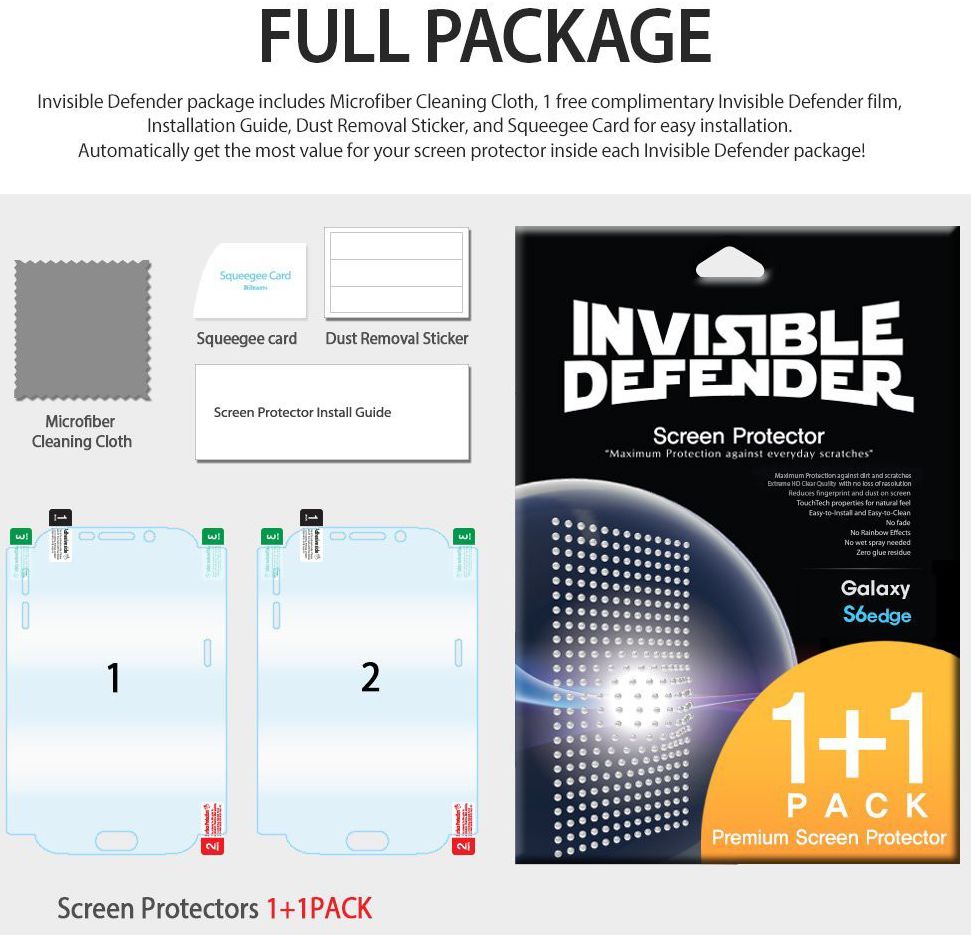 Ringke ID Full Cover Screen Protector Samsung Galaxy S6 Edge afbeelding 6