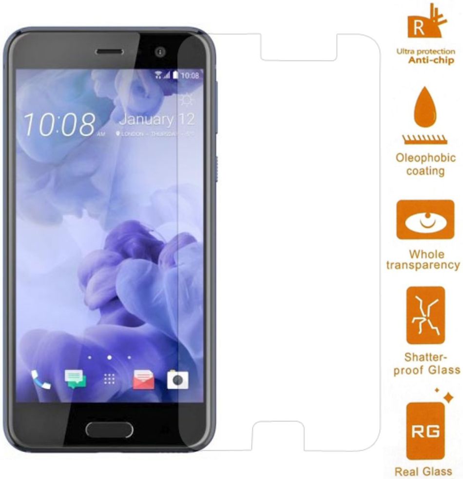 HTC U Play Tempered Glass Screen Protector afbeelding 2