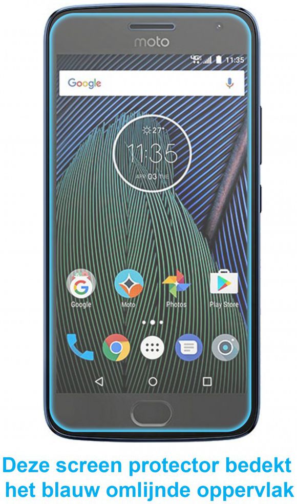Motorola Moto G5 Plus Tempered Glass Screen Protector afbeelding 2