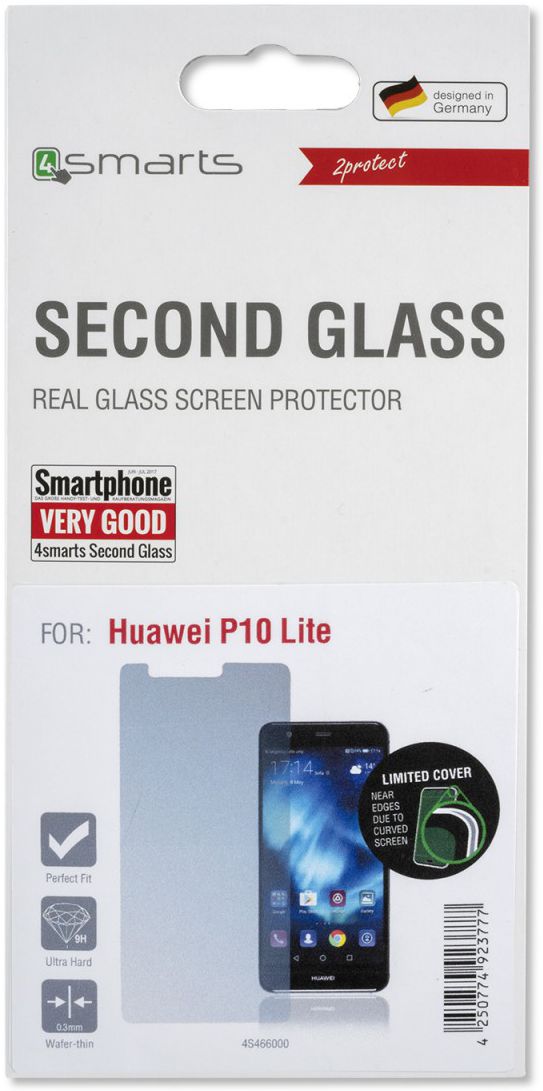 4smarts Huawei P10 Lite Tempered Glass Screen Protector afbeelding 1