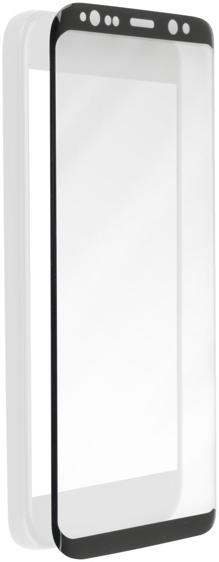 4Smarts Gebogen Tempered Glass Samsung Galaxy S8 Plus Zwart afbeelding 4