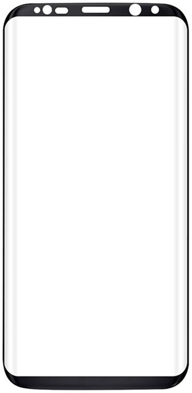 4Smarts Gebogen Tempered Glass Samsung Galaxy S8 Plus Zwart afbeelding 2