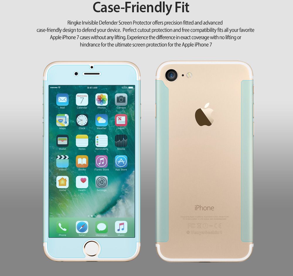 Ringke ID Full Cover Screen Protector Apple iPhone SE 2020 [2-Pack] afbeelding 2