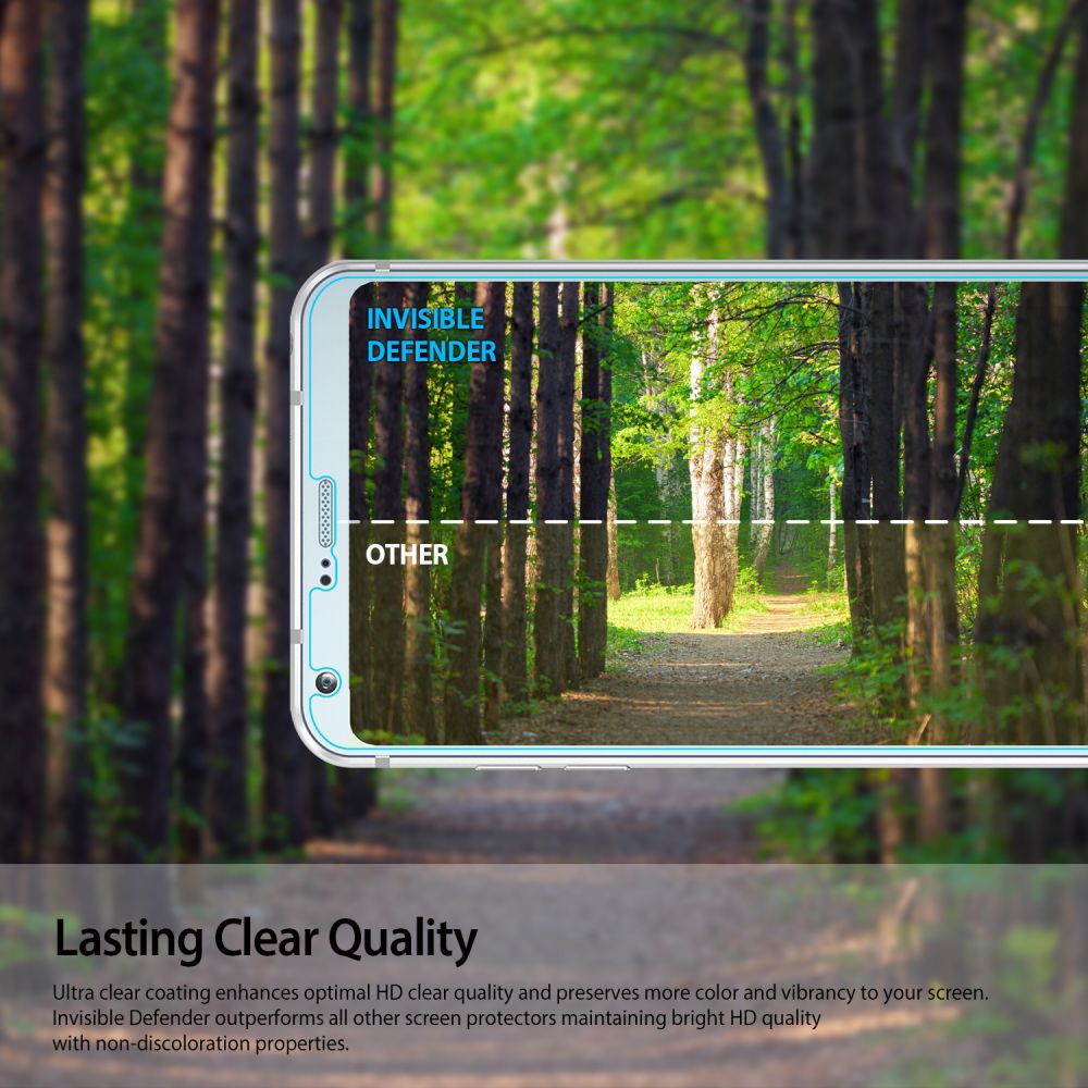 Ringke Invisible Defender Screen Protector LG G6 afbeelding 4