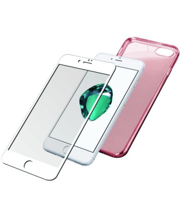 PanzerGlass Roze Tempered Glass Met Hoesje Apple iPhone 7 / 8 / 6 Screen Protectors