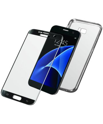 PanzerGlass Zwarte Tempered Glass Met Hoesje Samsung Galaxy S7 Screen Protectors