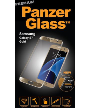 PanzerGlass Samsung Galaxy S7 Screenprotector Goud Screen Protectors