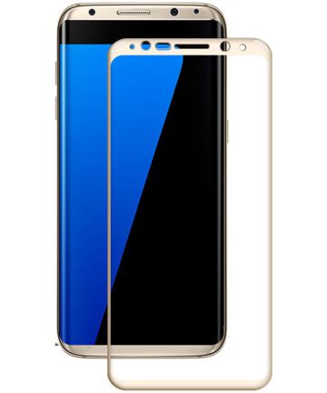 Samsung Galaxy S8 Volledig Dekkende Tempered Glass Goud Screen Protectors
