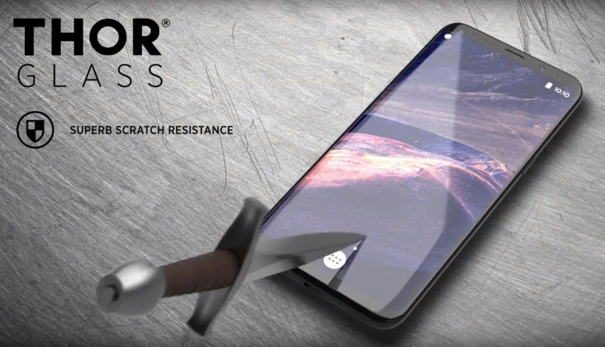 THOR Screen Glass Edge To Edge Samsung Galaxy S8 Zwart afbeelding 20