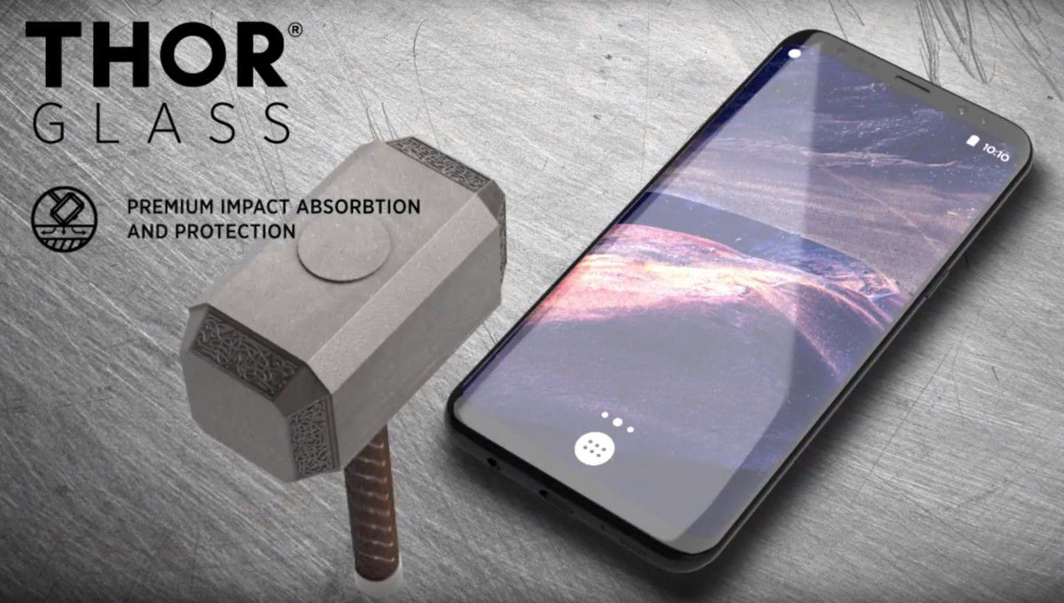 THOR Screen Glass Edge To Edge Samsung Galaxy S8 Zwart afbeelding 21