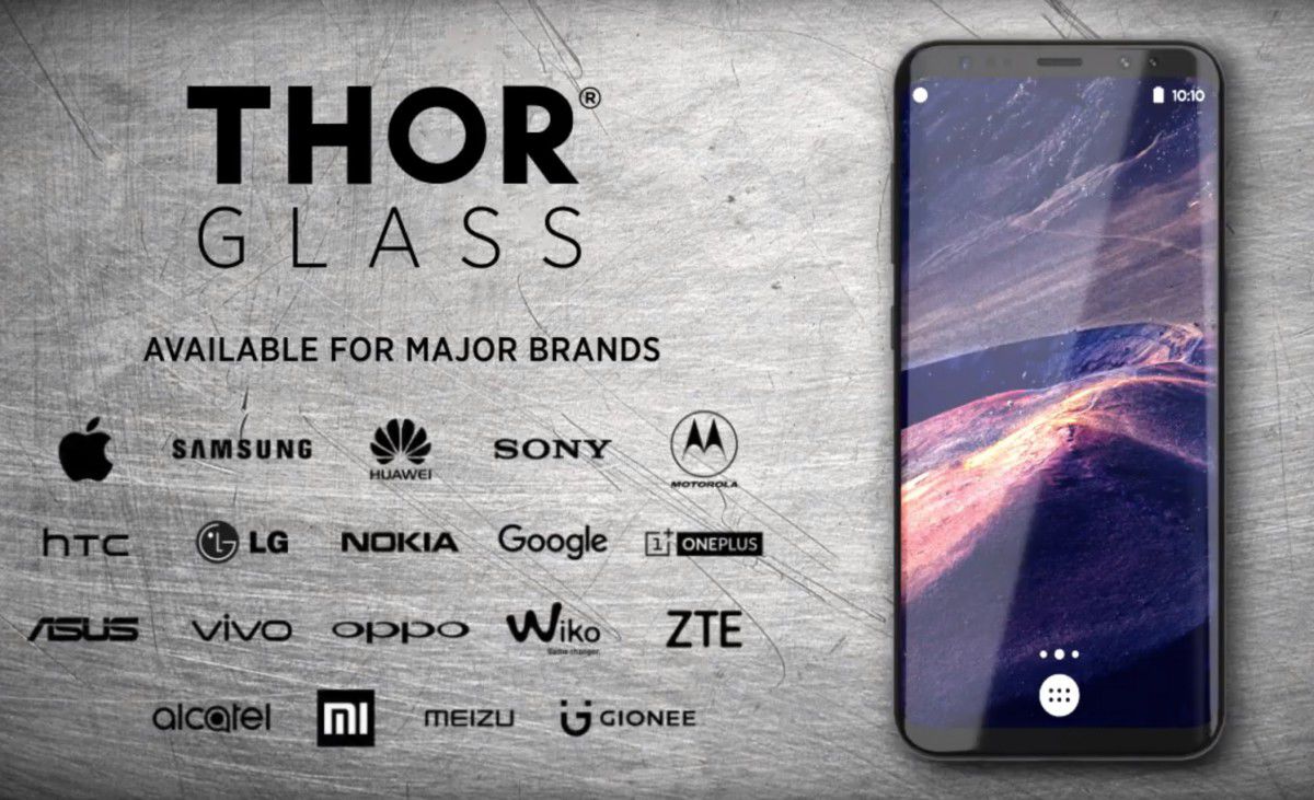 THOR Screen Glass Edge To Edge Samsung Galaxy S8 Zwart afbeelding 22