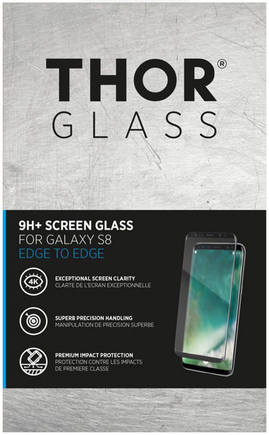 THOR Screen Glass Edge To Edge Samsung Galaxy S8 Zwart afbeelding 4