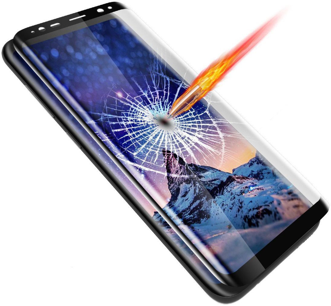 THOR Screen Glass Edge To Edge Samsung Galaxy S8 Zwart afbeelding 7