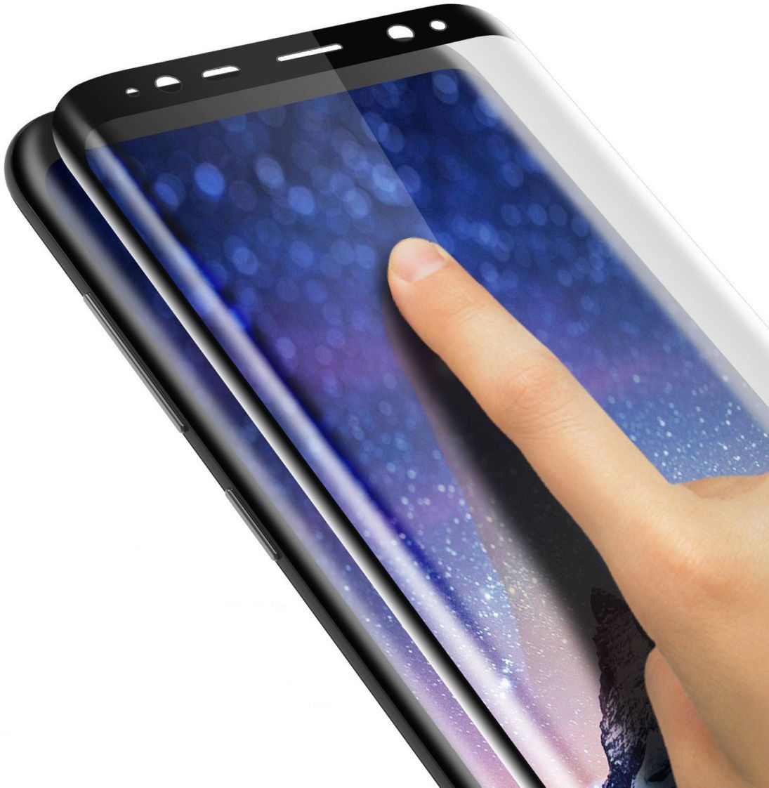 THOR Screen Glass Edge To Edge Samsung Galaxy S8 Zwart afbeelding 11
