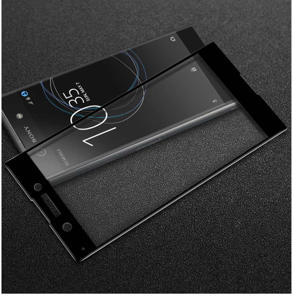 Sony Xperia XA1 Tempered Glass Screen Protector Zwart afbeelding 11