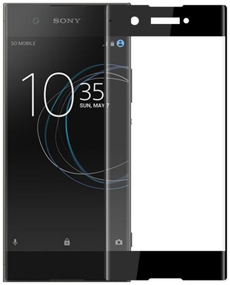 Sony Xperia XA1 Tempered Glass Screen Protector Zwart afbeelding 1