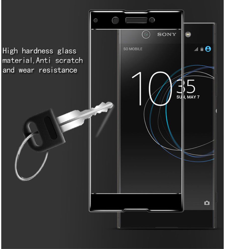 Sony Xperia XA1 Tempered Glass Screen Protector Zwart afbeelding 3